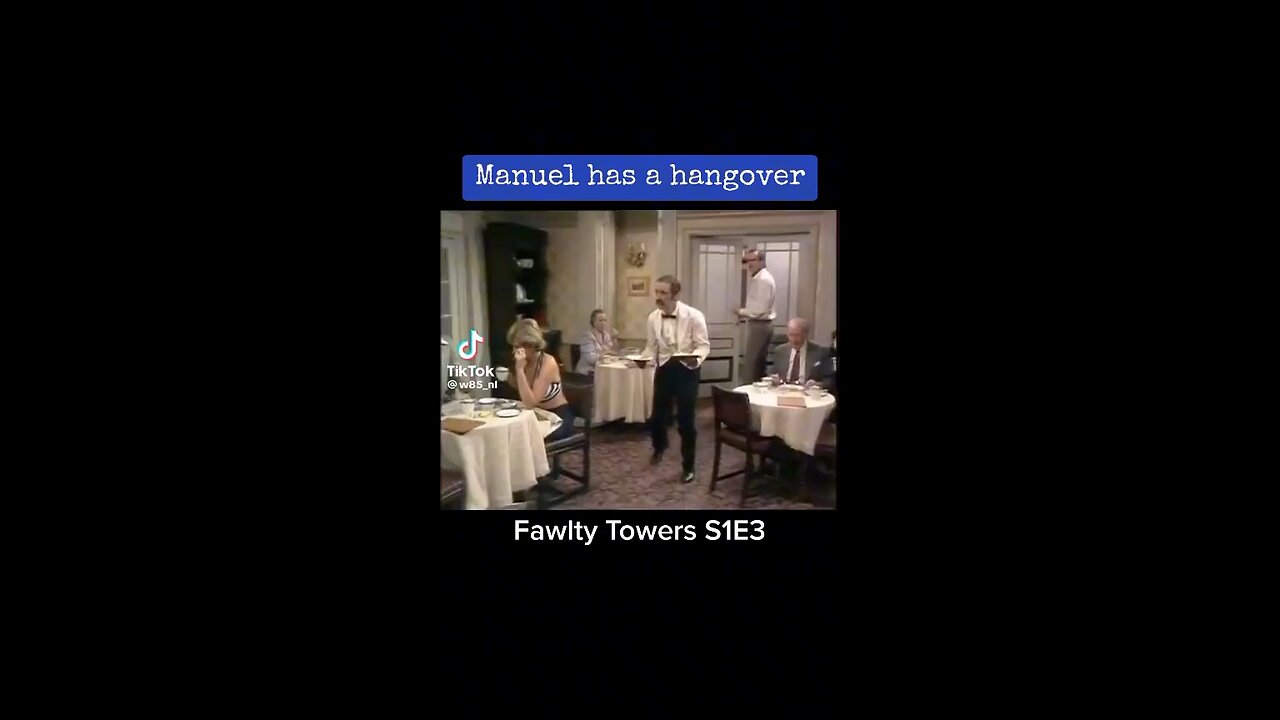Fawlty Towers Manual Has A Hangover 😵 #FawltyTowers #Classic #British #Comedy
