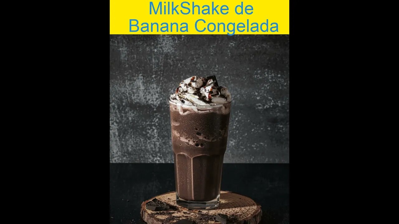 MILKSHAKE DE BANANA CONGELADA #SHORTS