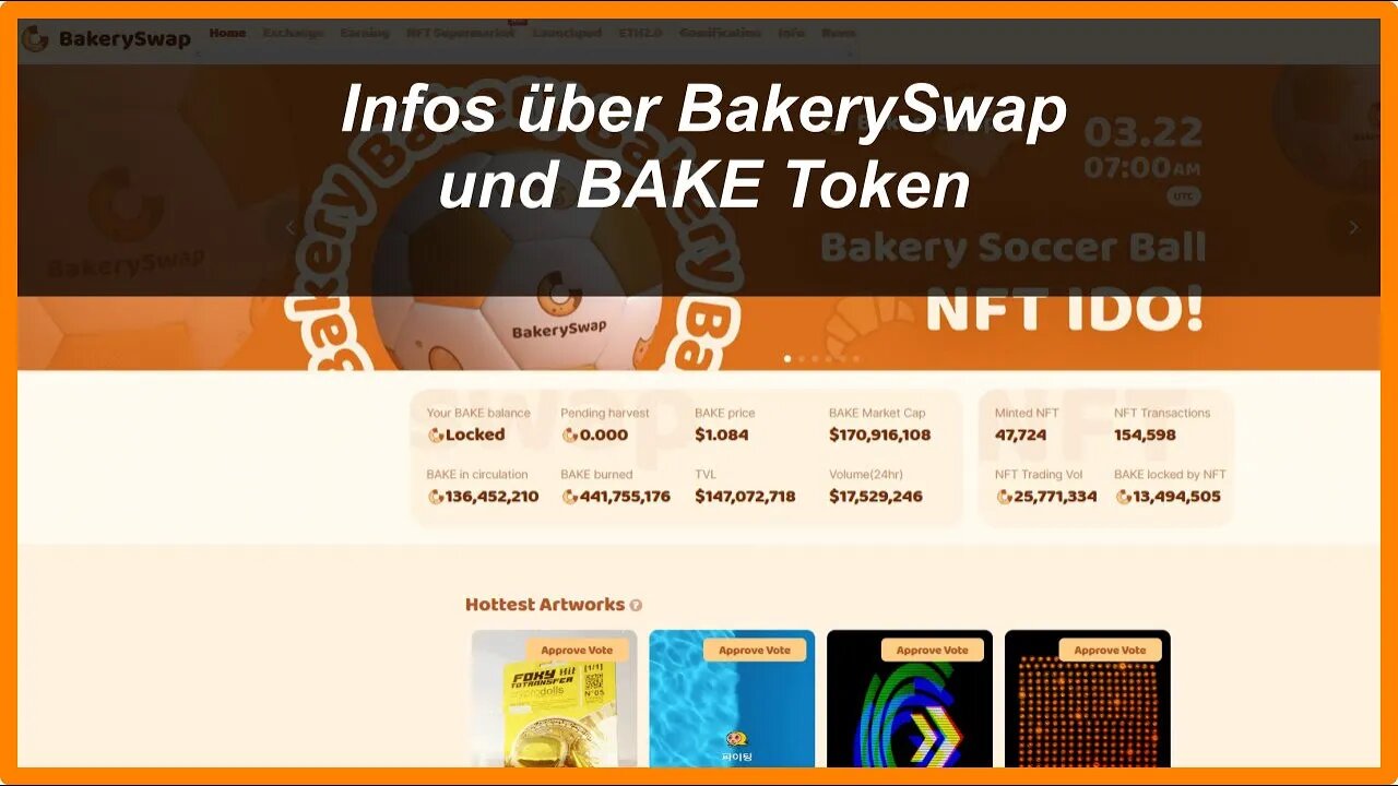 Infos über BakerySwap und BAKE Token für Investition