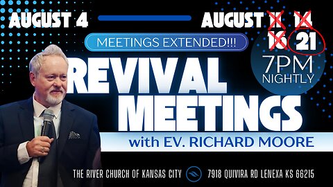 Revival Meetings Day 14 PM w/ Ev. Richard Moore | 8.19.24