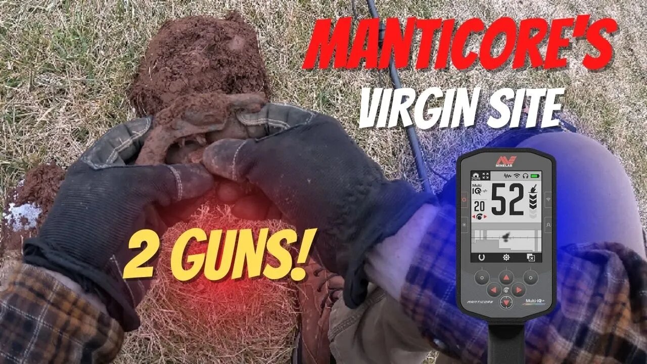 Minelab Manticore's Virgin Site - 2 Guns Found! Real Targets and Real Digs