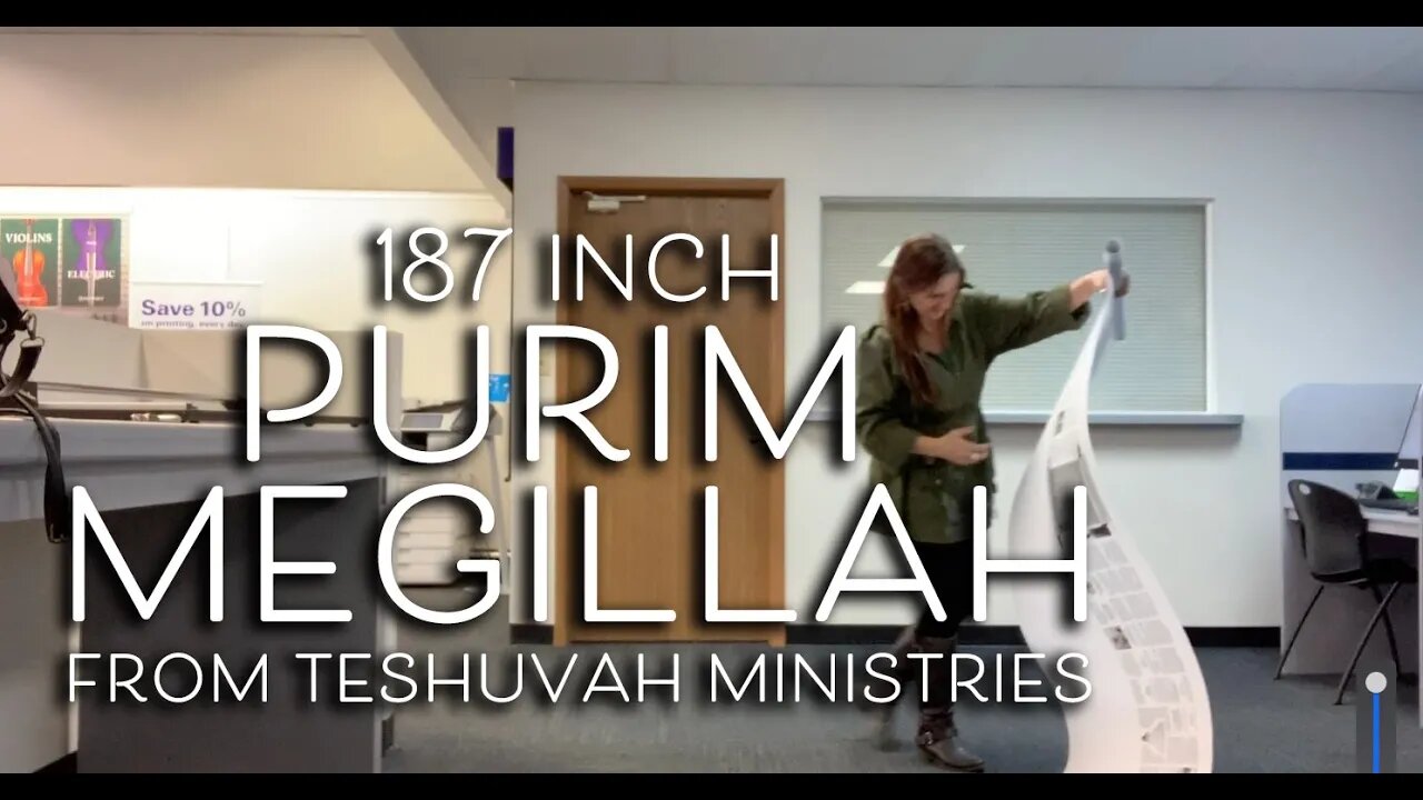 Purim | Purim Megillah | 187 Inches | Biblical Feast Supplies