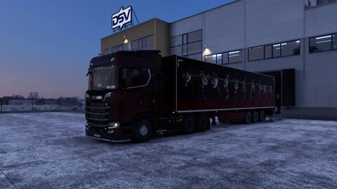 ETS2 Gameplay | Scania 730 S | Ventspils to Rīga | Gifts 23t