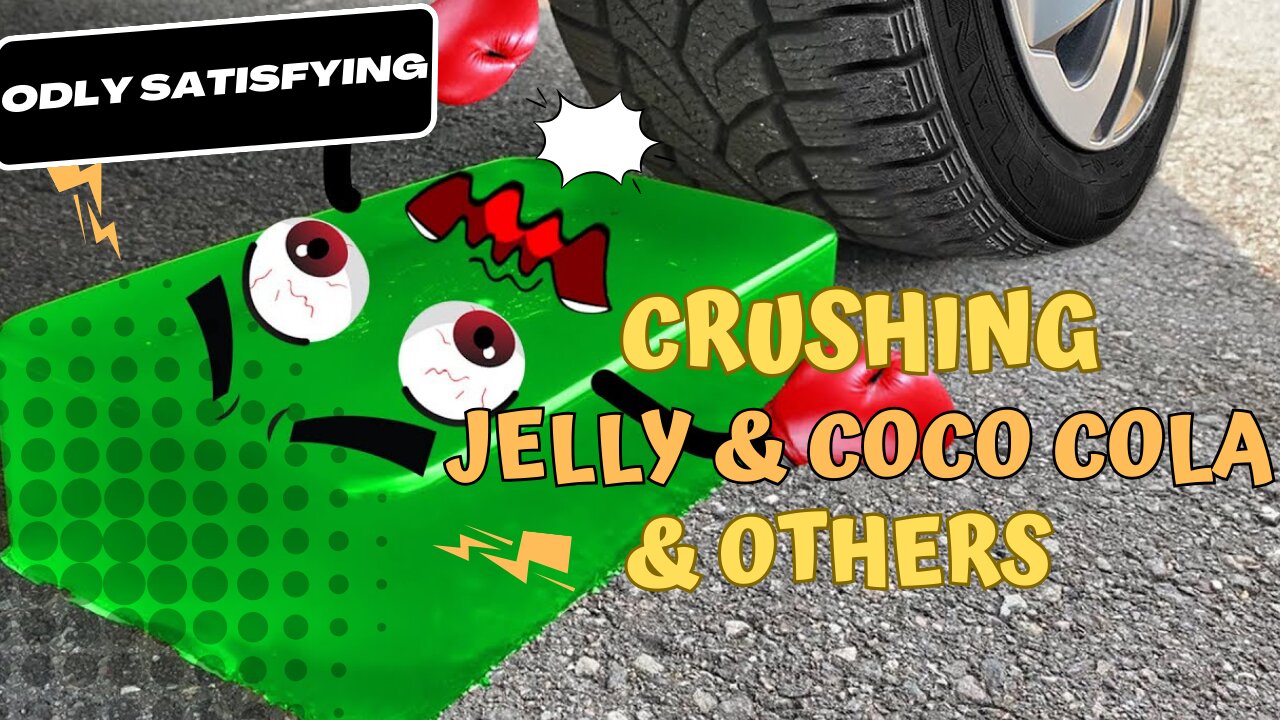 Experiment Car vs Jelly ,Toothpaste, Coca Cola | Crushing Crunchy & Soft Things by Car