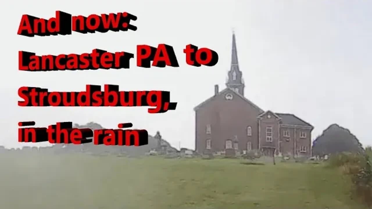 Massachusetts Motorcycle trip Vlog - part 1: Lancaster to Stroudsburg in the rain