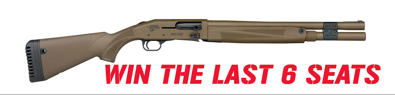 MOSSBERG 940 PRO TACTICAL MINI FOR THE LAST 6 SEATS IN THE MAIN WEBINAR