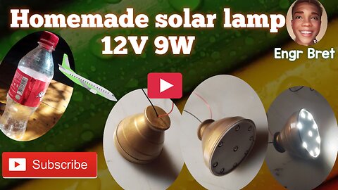 Homemade solar lamp 12v 9w