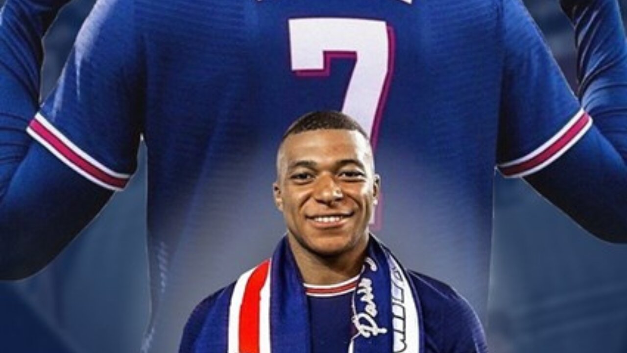 Mbappe long range strike.