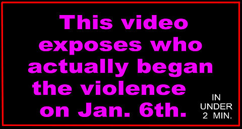 JAN. 6th FOOTAGE the MEDIA WON'T SHOW U - under 2 min.