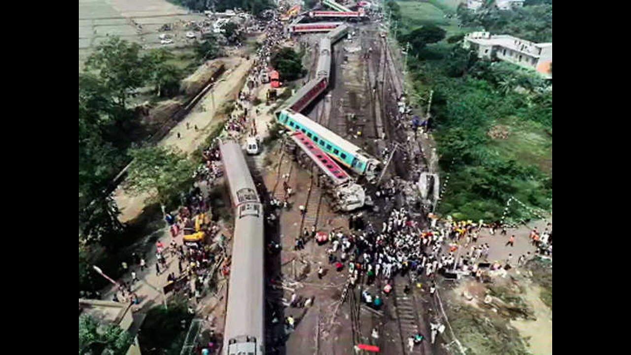 Train accident in odisha,India 😢