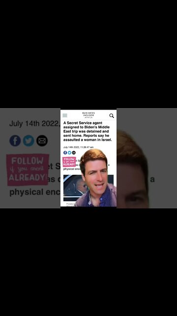 #biden #secretserviceagent sent home for assaulting a woman in #israel
