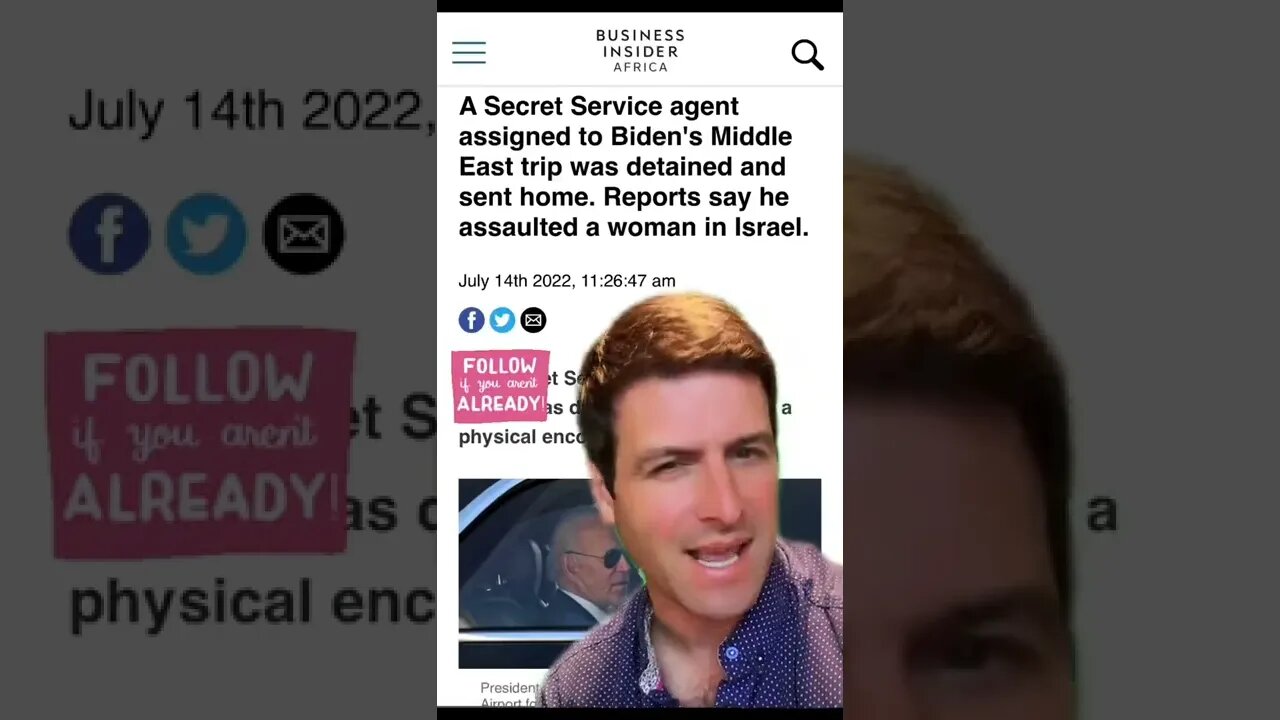 #biden #secretserviceagent sent home for assaulting a woman in #israel