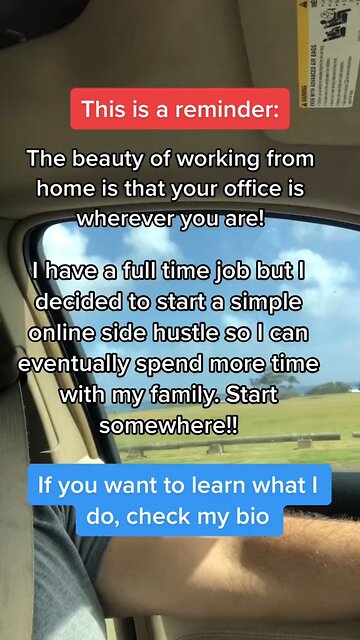 The Beauty of Working from Home is that your Office is Wherever you are