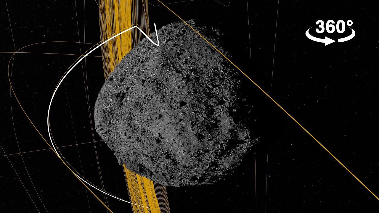 A Web Around Asteroid Bennu in 360°