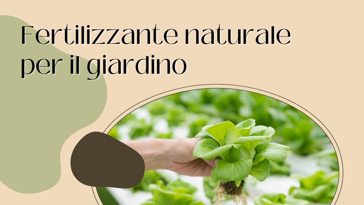 Fertilizzante naturale per il giardino