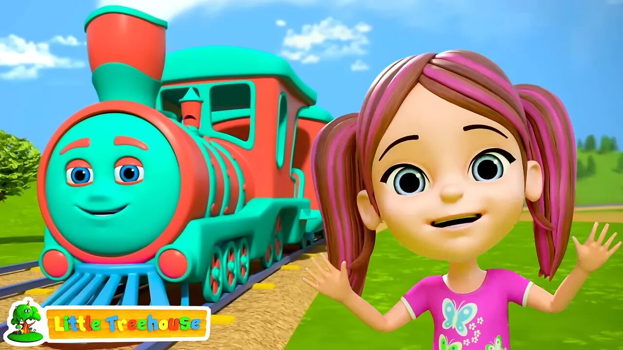 The Wheels On the Train - Vehicle Song & Rhyme for Kids by Little Treehouse