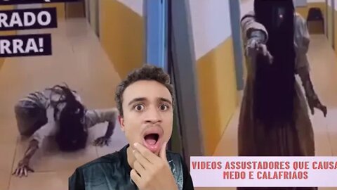 Reagindo Vídeos Assustadores Que Causam Medo e Calafrios - tente não ter medo