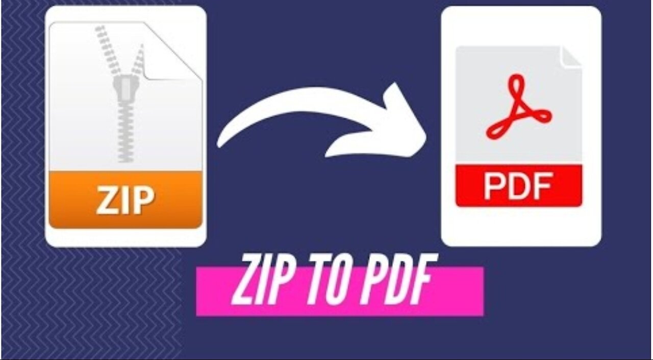 How to convert zip to pdf