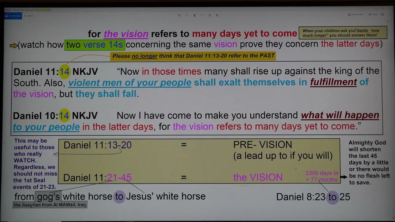 Oh my how these verse 14s help Daniel 11's understanding