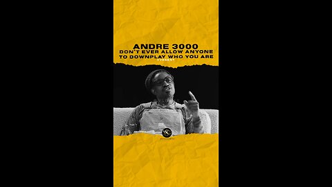 @andre3000 Don’t ever allow anyone to downplay who you are. #andre3000 🎥 @gq