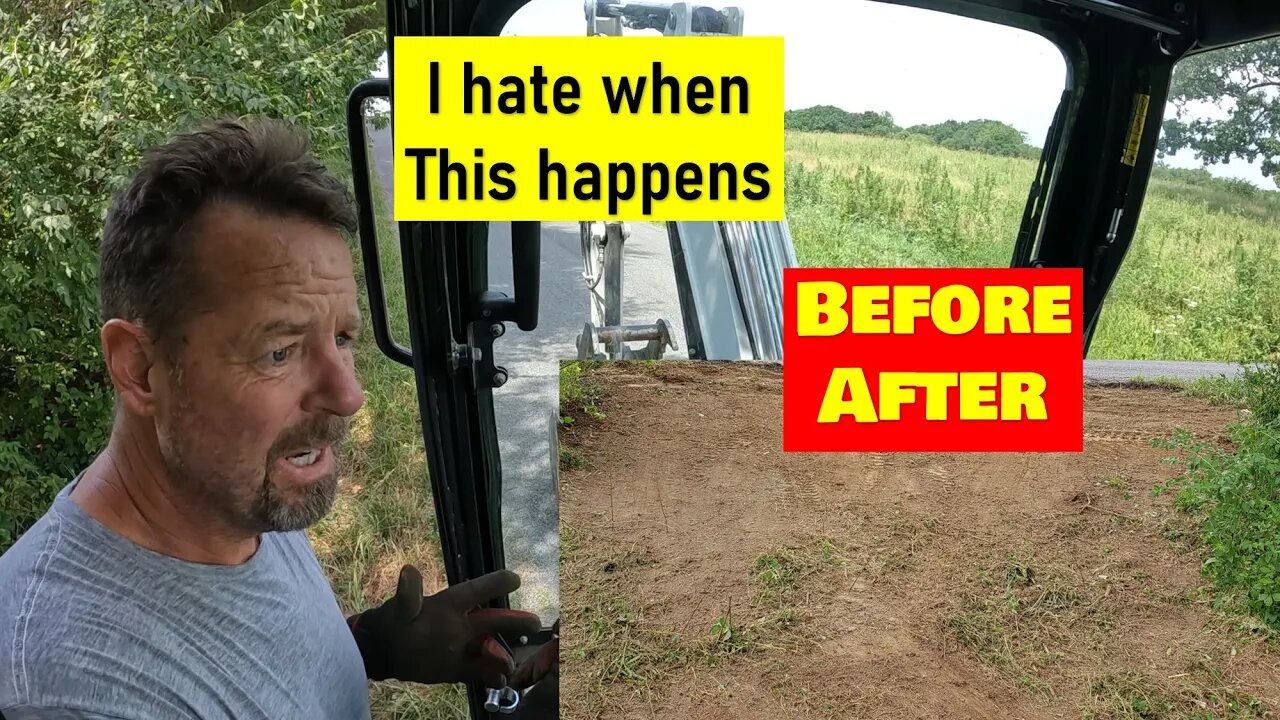 Cutting in a new driveway & shed clearing with Bobcat mini excavator