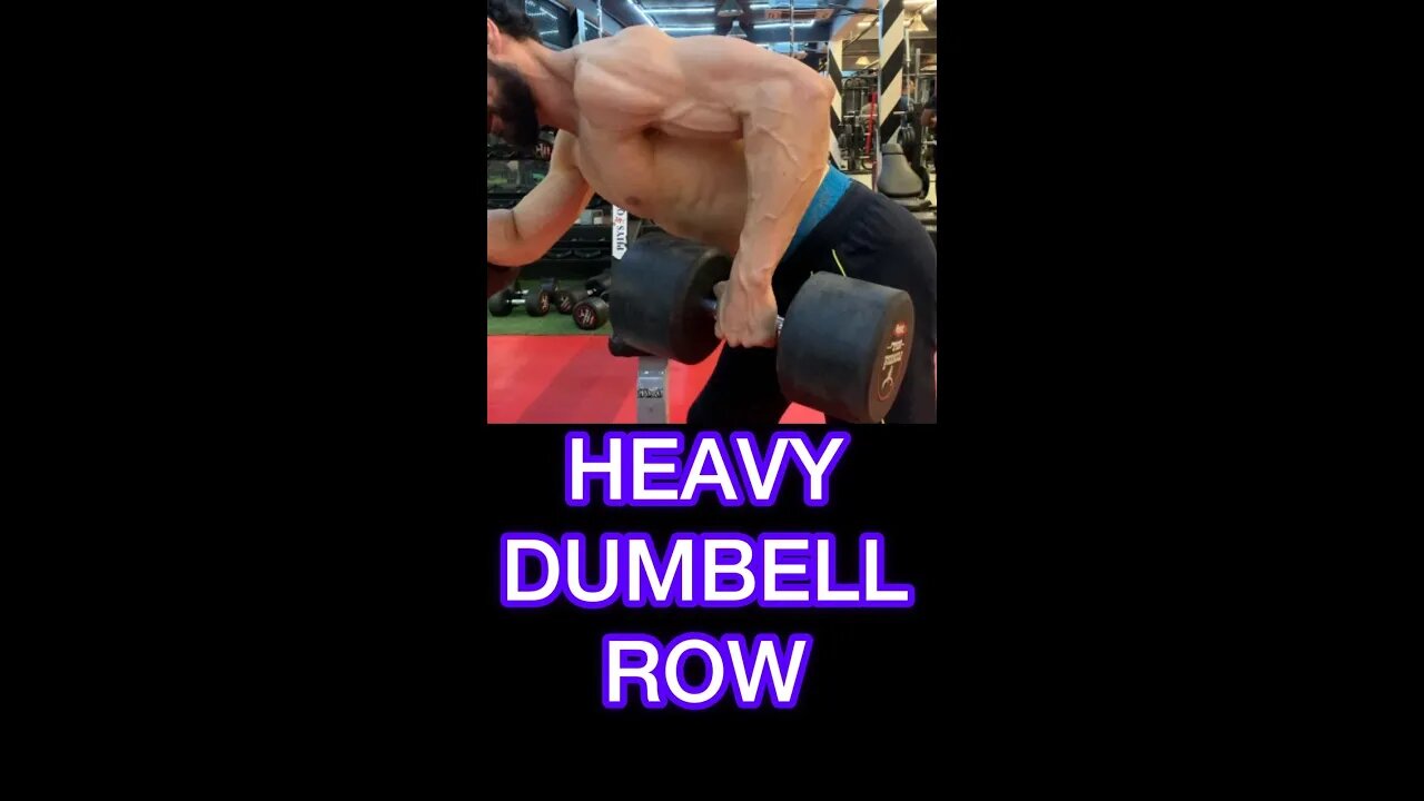 DUMBBELL ROW FOR BACK #shorts #youtubeshorts