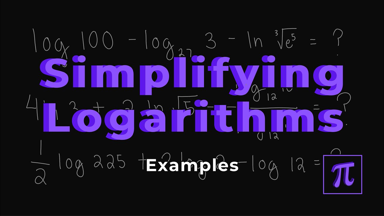 How to SIMPLIFY LOGARITHMS? - It's easy if we use the laws of logarithms!