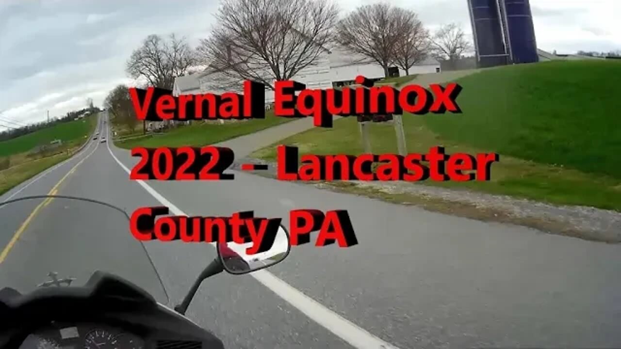 Motorcycle Ride through west central Lancaster County Pennsylvania near Millersville on Honda NT700V