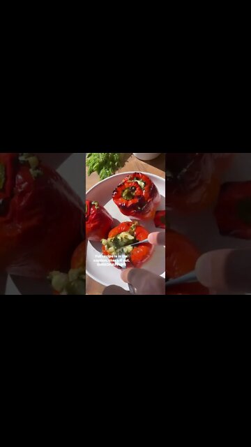 The best stuffed peppers you’ll ever have | stuffed peppers recipe | keto stuffed peppers #Shorts
