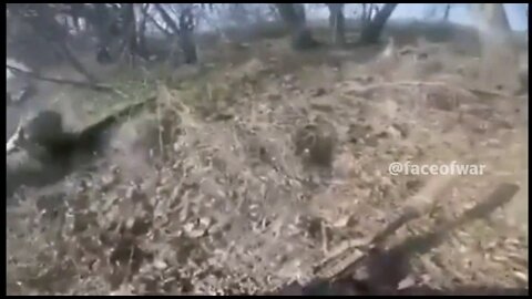 A group of Ukrainian militants came under fire