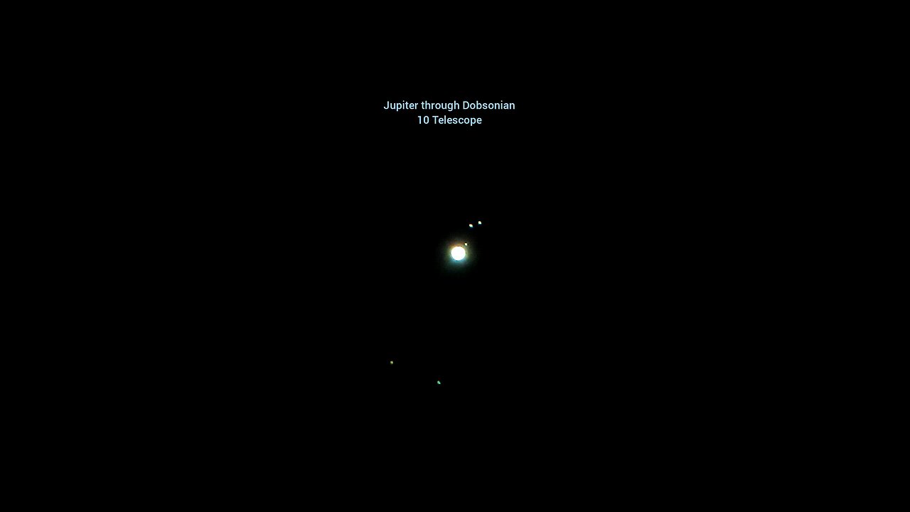 Jupiter through 10 In Dobsonian Telescope