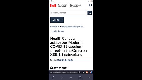 Health Canada Covid Vaccines : SpikeVax