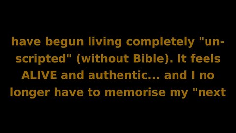 Soul Speak #43 (Dec 2/20) Living an "act" from a "Script"(ure) or living in the flow of spontaneity!