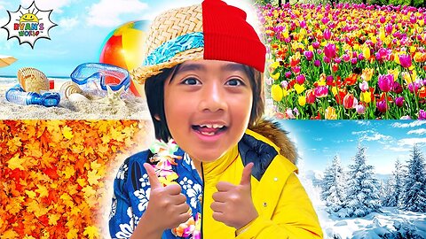 Learn about the Seasons of the year for kids with Ryan's World!