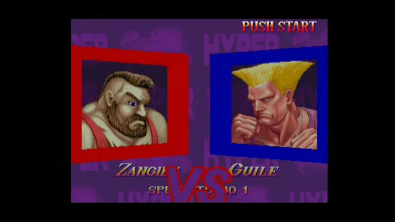 Hyper Street Fighter 2 AI Nerf (PS2) - Zangief (Normal) - Hardest - No Continues