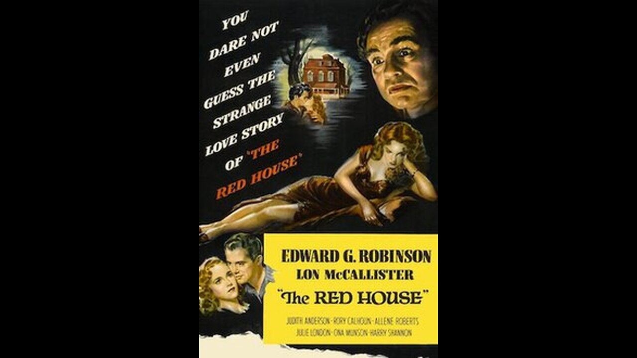 Film Noir Red House 1947 Edward G Robinson Colorized Movie, Subtitles