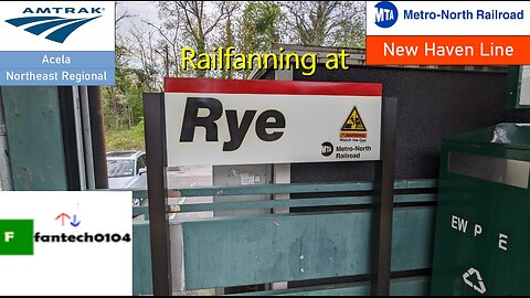 Sunday Railfanning at the Rye Station (R3). Featuring Metro North and late Amtrak trains
