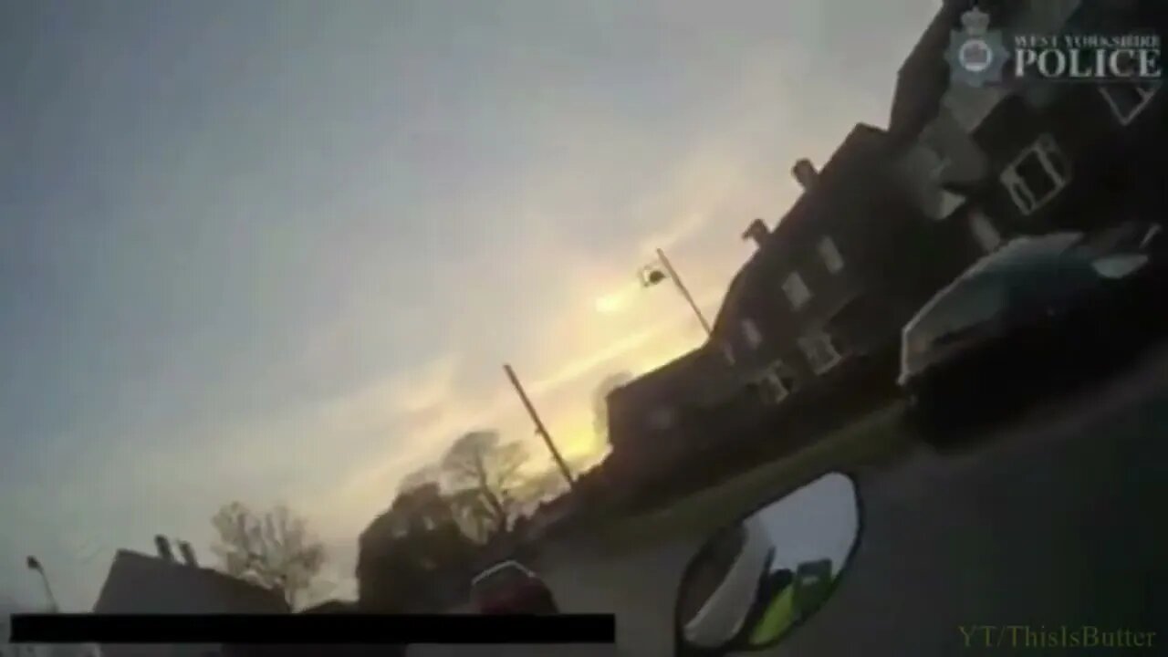 Bradford police officer knocked off motorbike in police chase