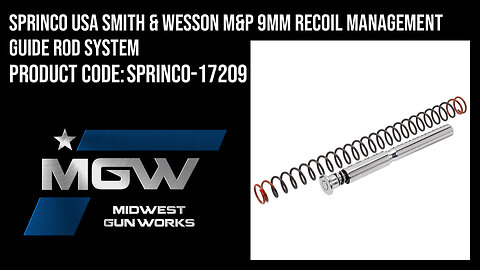 Sprinco USA Smith & Wesson M&P 9mm Recoil Management Guide Rod System - SPRINCO-17209