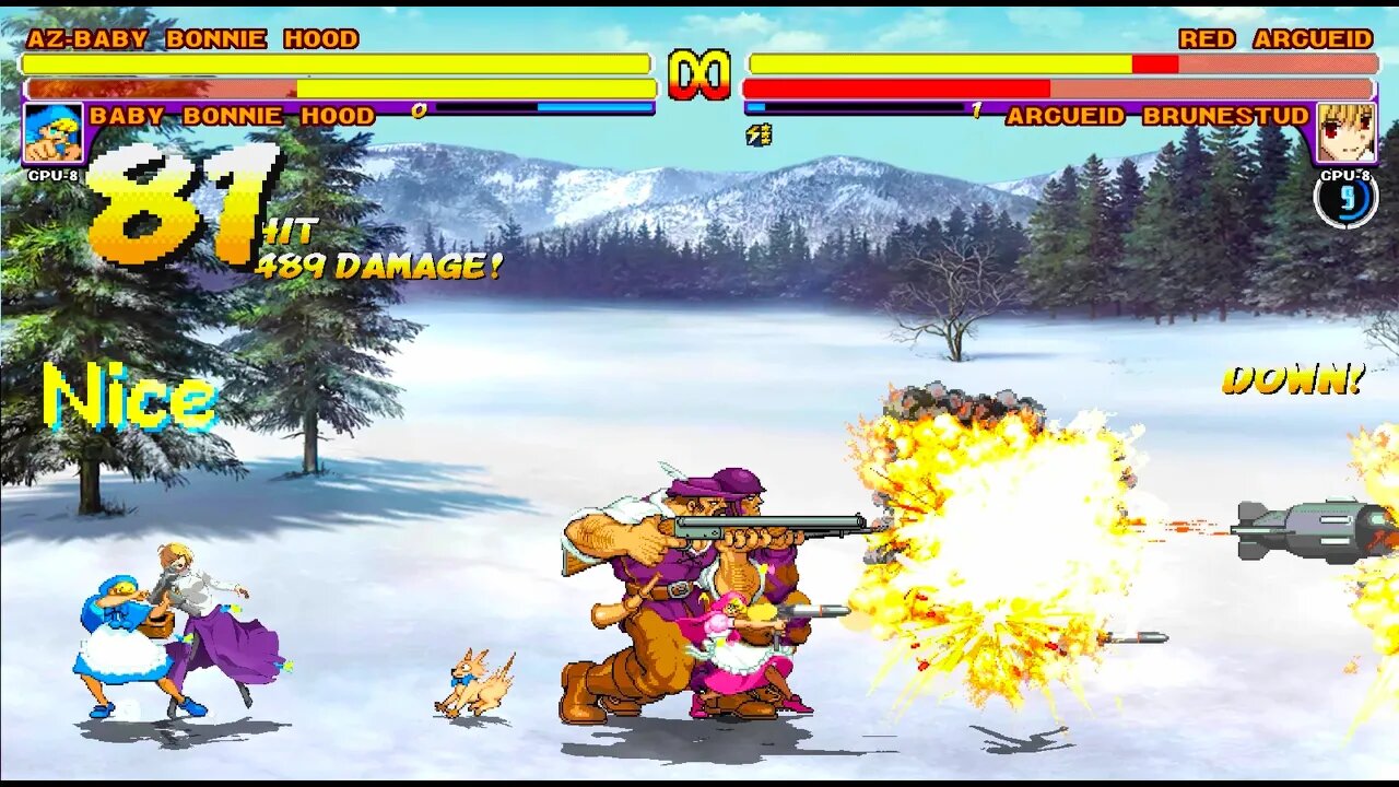 Keep It Cold! Baby Bonnie Hood & AZ-Baby Bonnie Hood vs Arcueid & Red Arcueid [IKEMEN GO/Mugen]