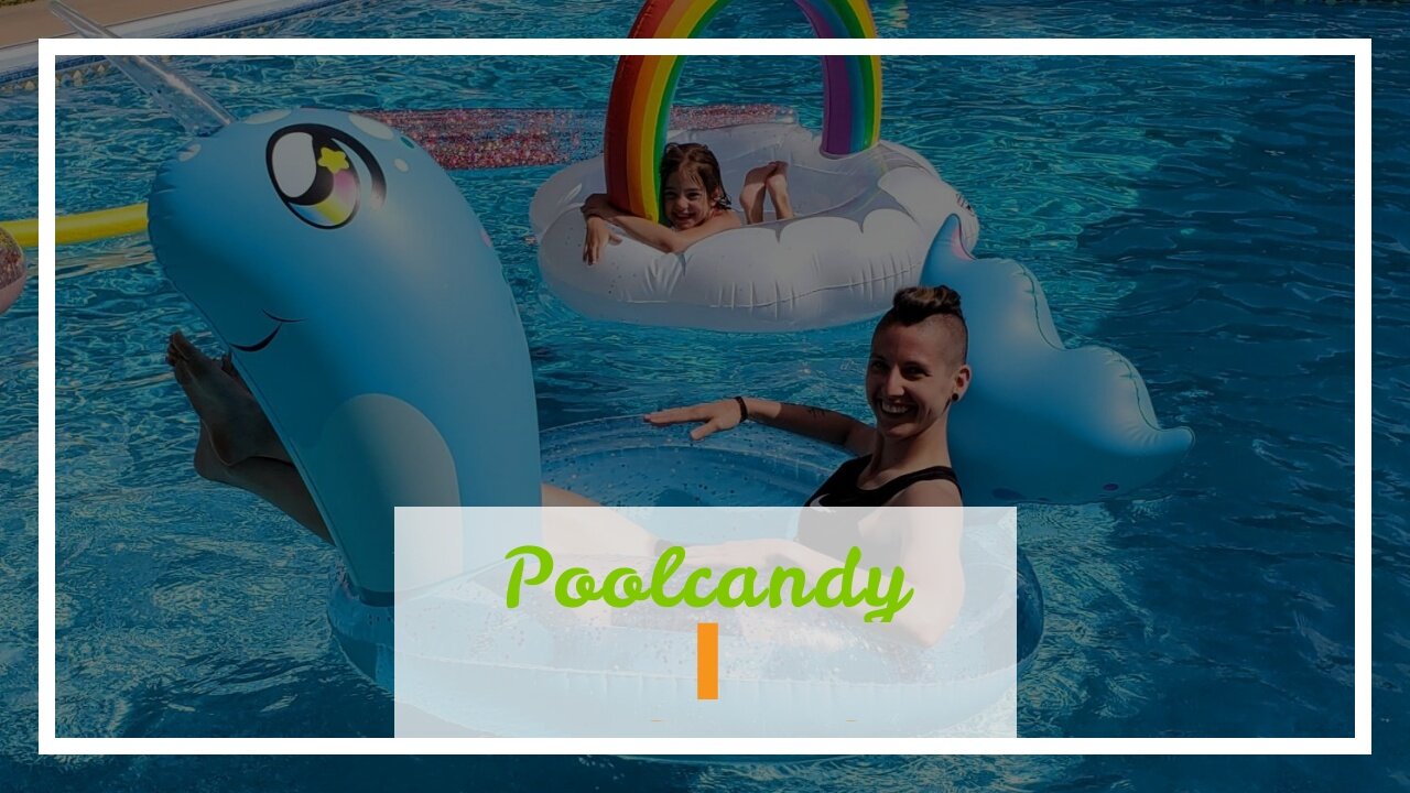 Poolcandy Jumbo 48" Llama Pool Tube, Stylish, Ultra Durable, Easy-Inflate PVC Pool Tube, Great...