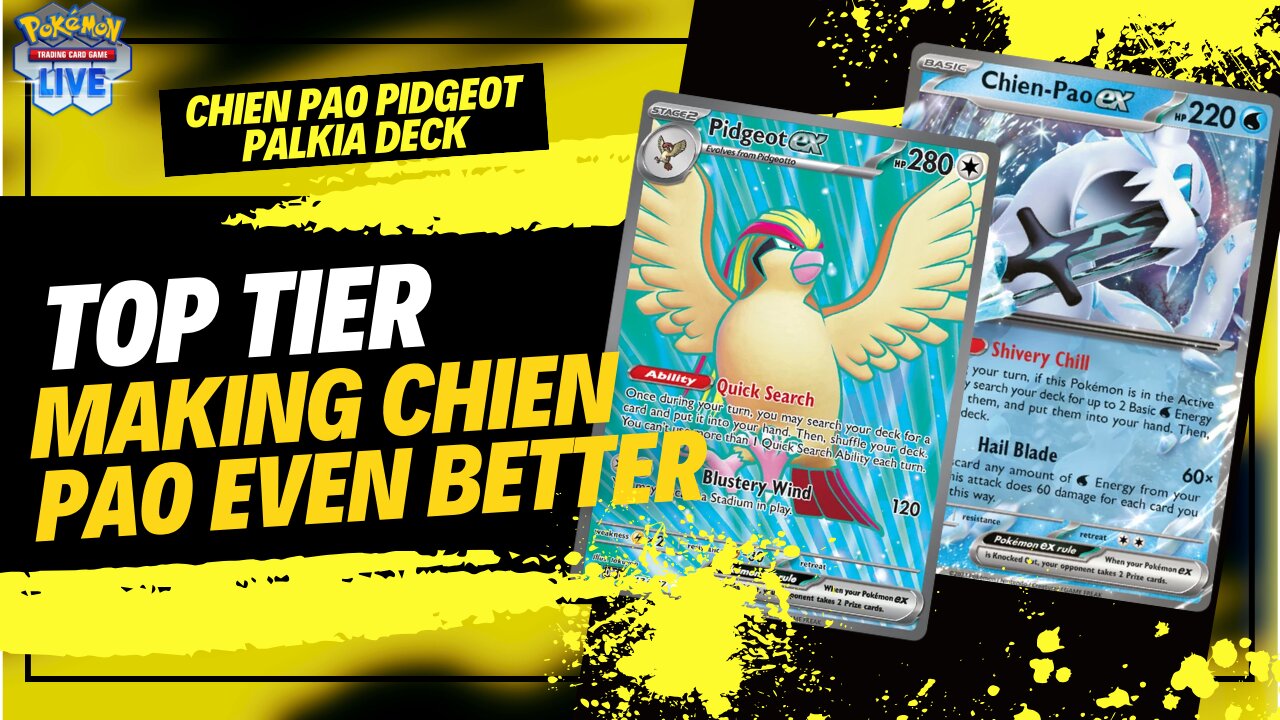 Pokemon TCG Live Chien-Pao EX With Pidgeot ex And Palkia VStar