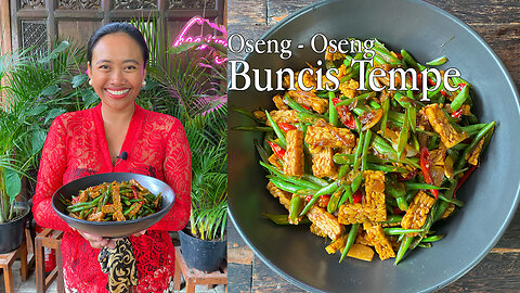 Oseng-Oseng Buncis Tempe, Indonesian Style Stir Fry Tempeh and Green Beans