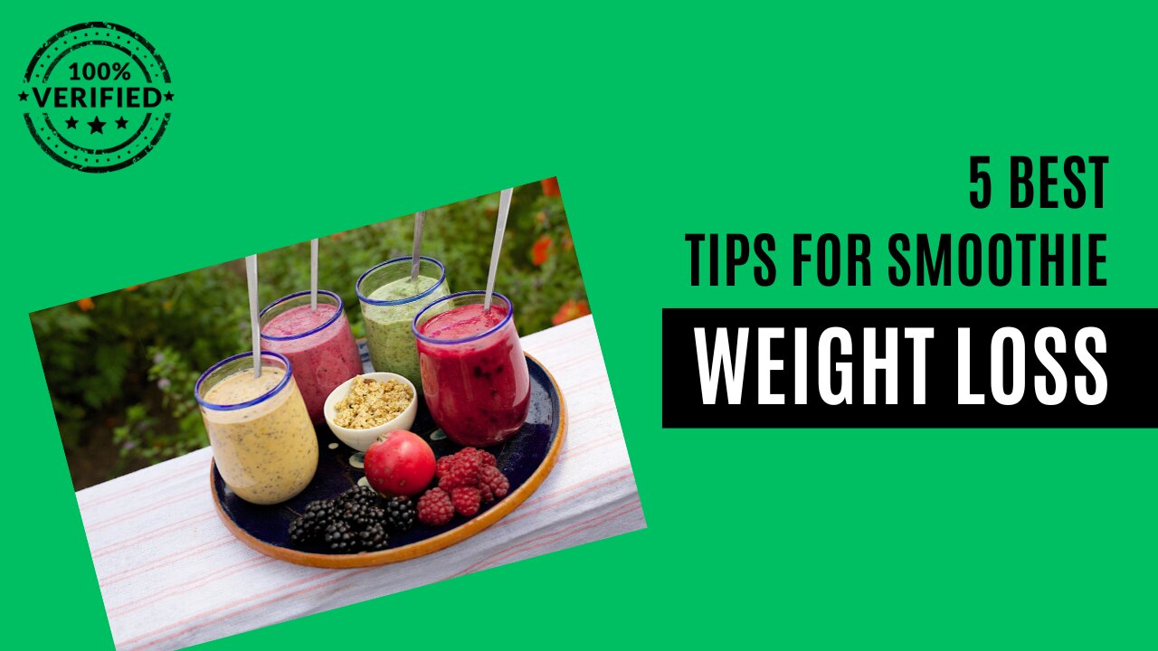 5 Tips for Using Smoothies to Lose Weight (easily)!