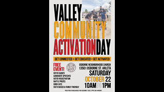 Valley Community Activation Day on Saturday, October 22, 2022