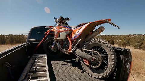 2022 Riding Around - vlog #2 - AirBnB, 525, 5MoH, Swingarm guards, and Caves