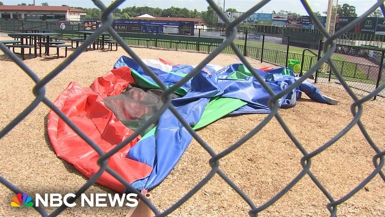 Maryland child dies after bounce house goes airborne onto baseball field | NE