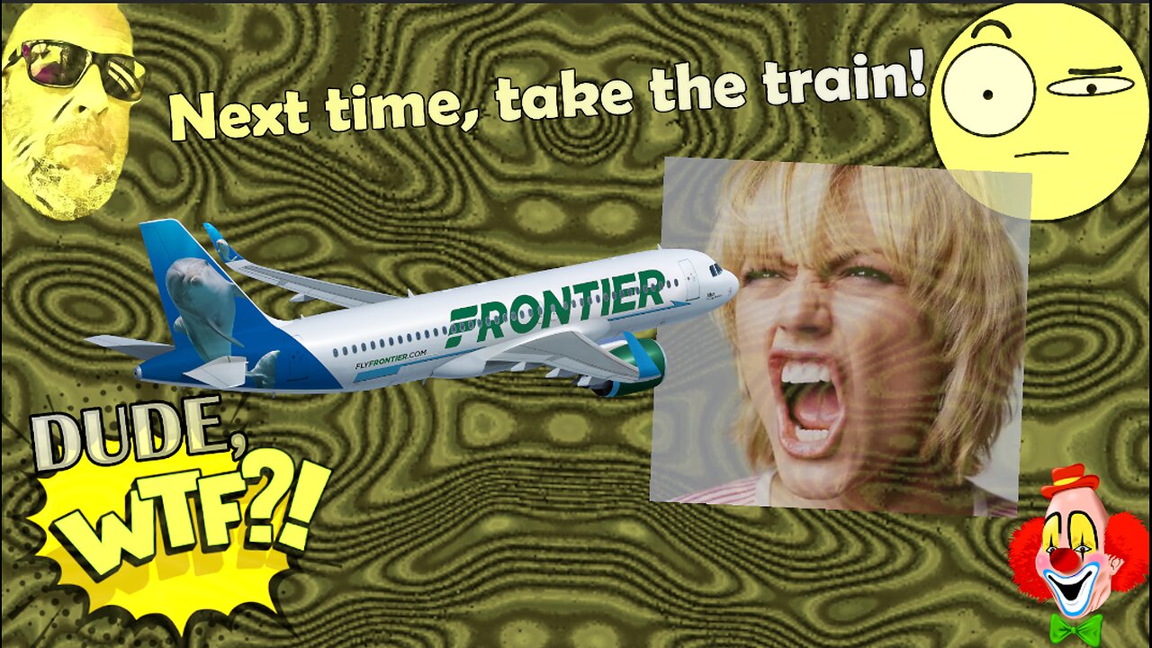 Airport Karen throws computer screens at Frontier ticket agents - Dude, WTF?!