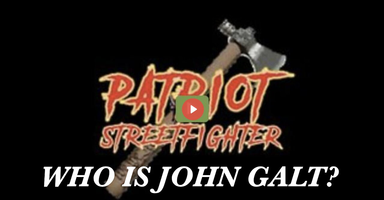 PATRIOT STREET FIGHTER W/ THE SECRET TO DESTROY DS BIG PHARMA GENOCIDE. THX John Galt SGANON