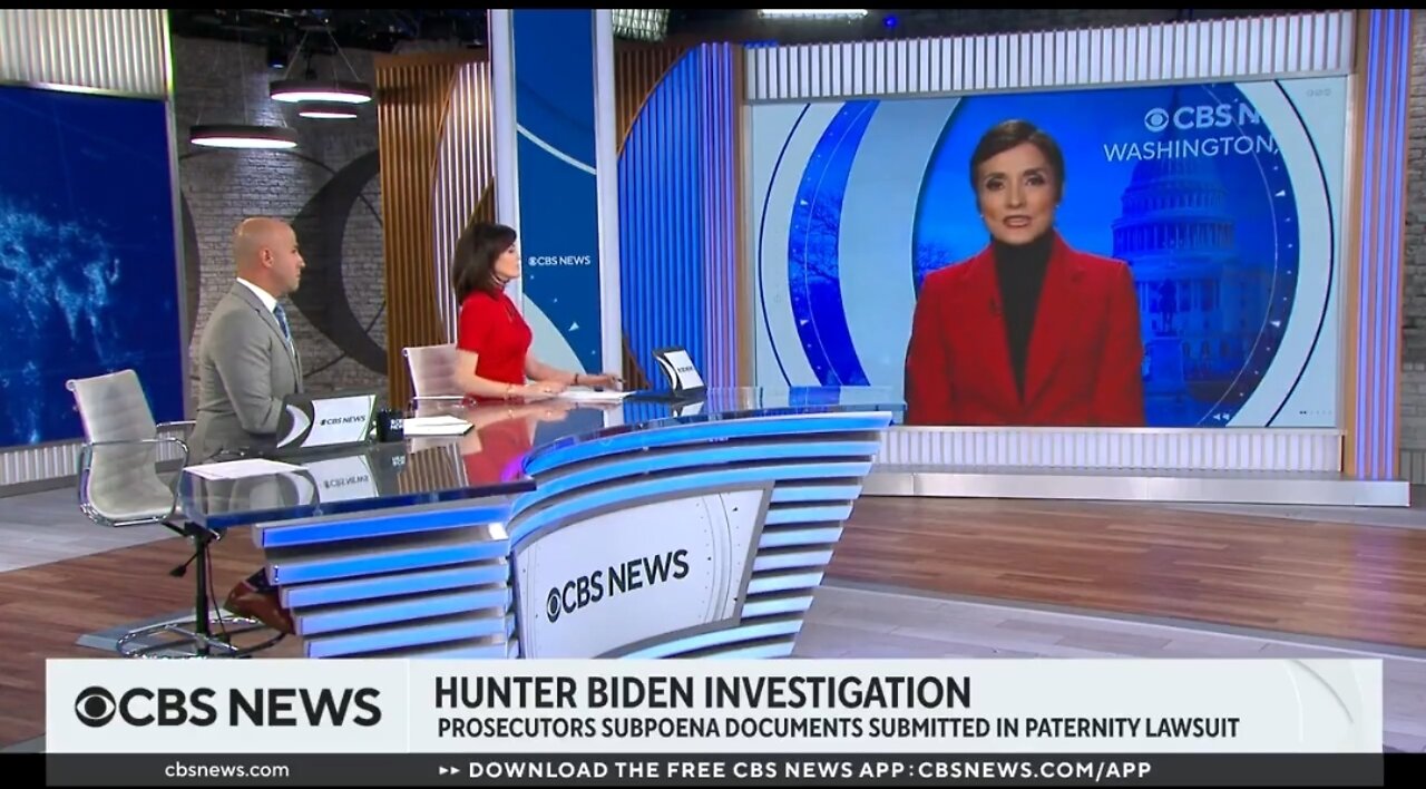 CBS: Feds Subpoenaed Hunter Biden's Paternity & Tax Docs